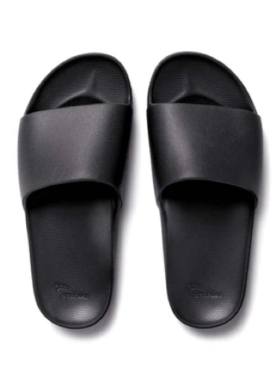 Archies Shoes - Archies Women's Black Slide Sandals with Cushioned Footbed